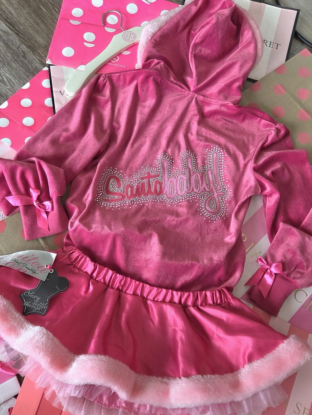 Victoria's Secret VTG Sexy Little Things Santa Baby Jacket & Tutu Skirt NWT Y2K - Picture 5 of 14